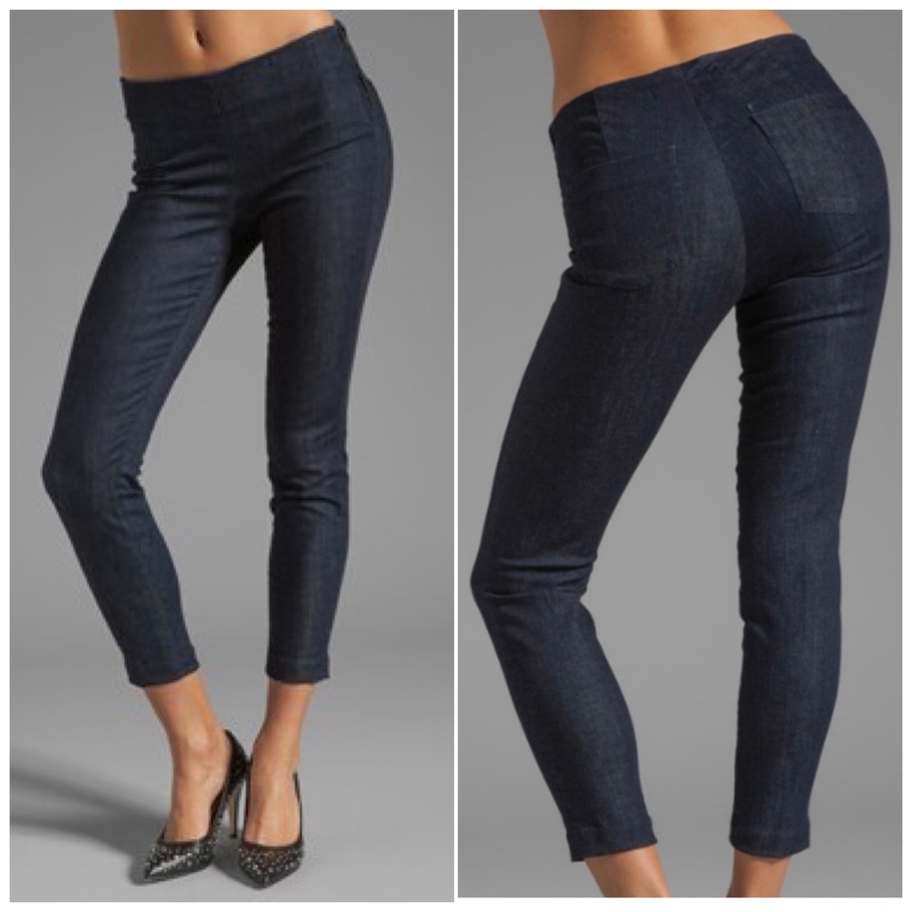 J Brand Mid-rise Zip Capri in Clean Rinse Size 27
